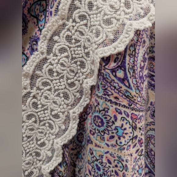 Artisan NY Kimono Style Paisley Purple Robe (Size XL) - Picture 3 of 6